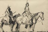 Two Riders on Horseback