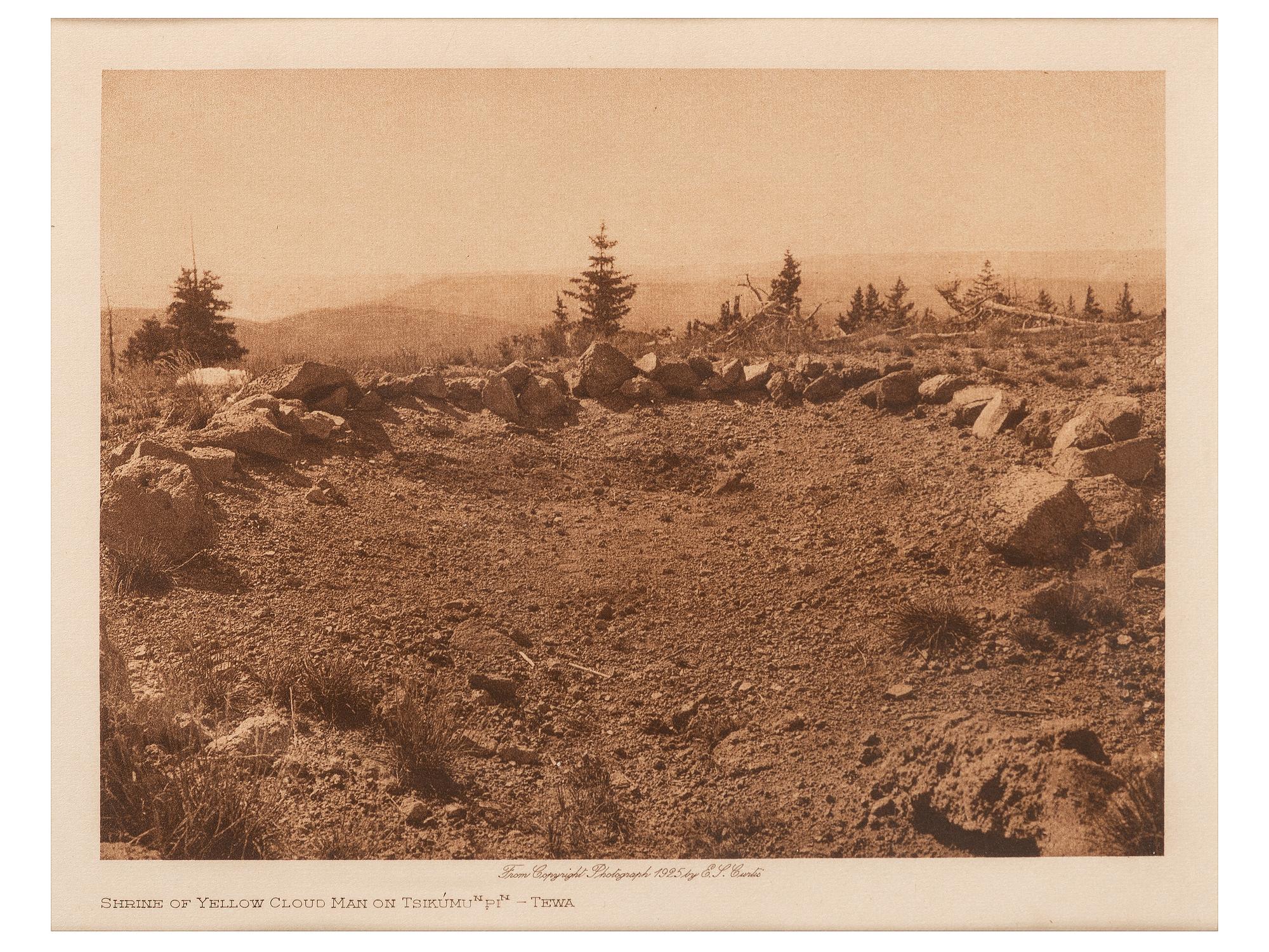 [NATIVE AMERICANS]. CURTIS, Edward (1868-1952). A group of 3 photogravures, comprising: