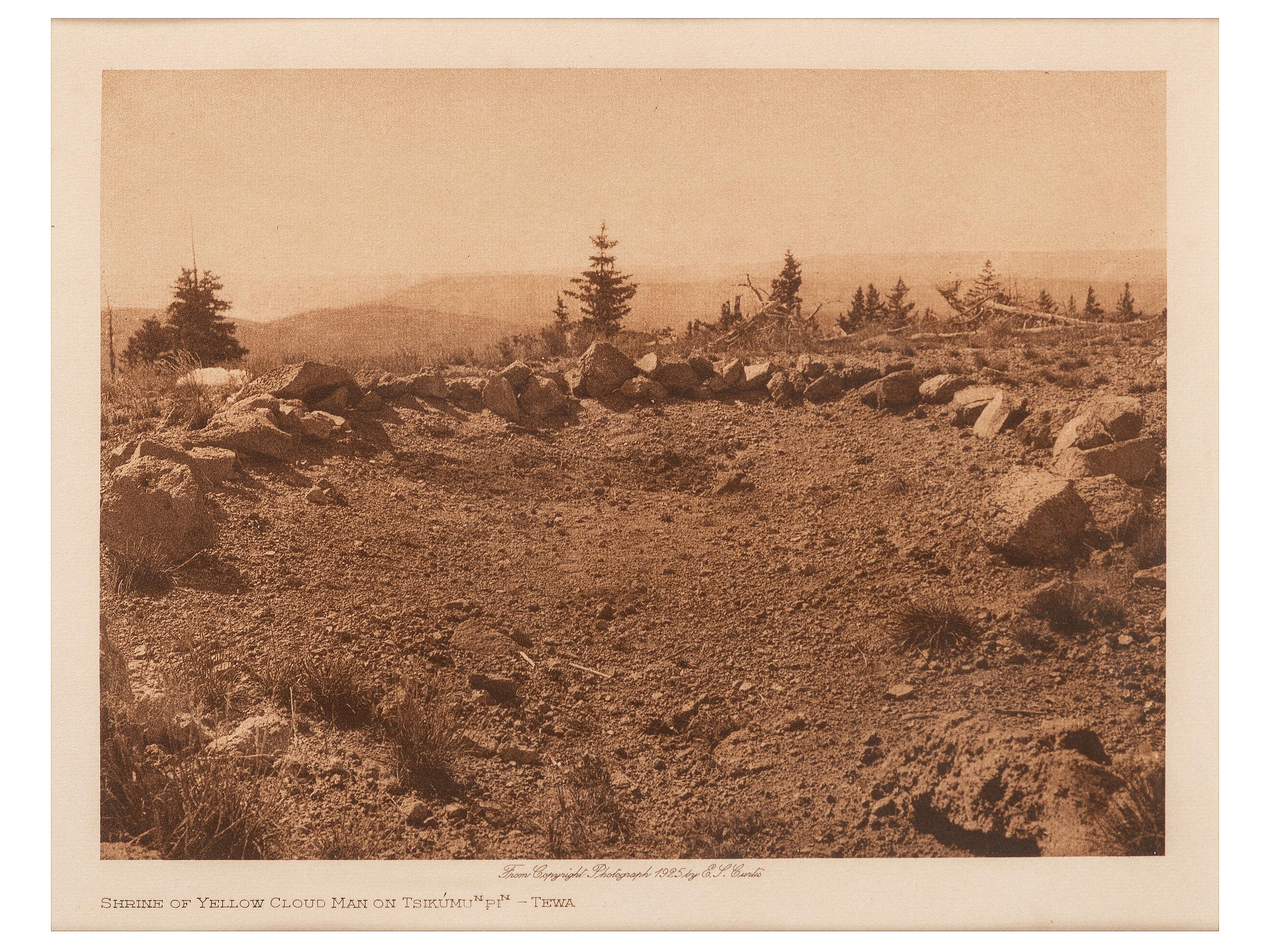 [NATIVE AMERICANS]. CURTIS, Edward (1868-1952). A group of 3 photogravures, comprising: