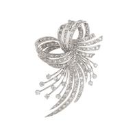 DIAMOND SPRAY BROOCH