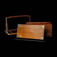 A Chinese Huanghuali and Mixed Wood Three-Tier Picnic Box, Tihe 黃花梨拼雜木三撞提盒
