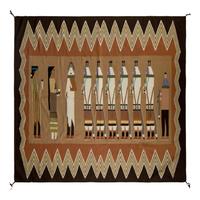 Ella Watts (Diné, 20th century) — Navajo Yeibichai Weaving [Rug]