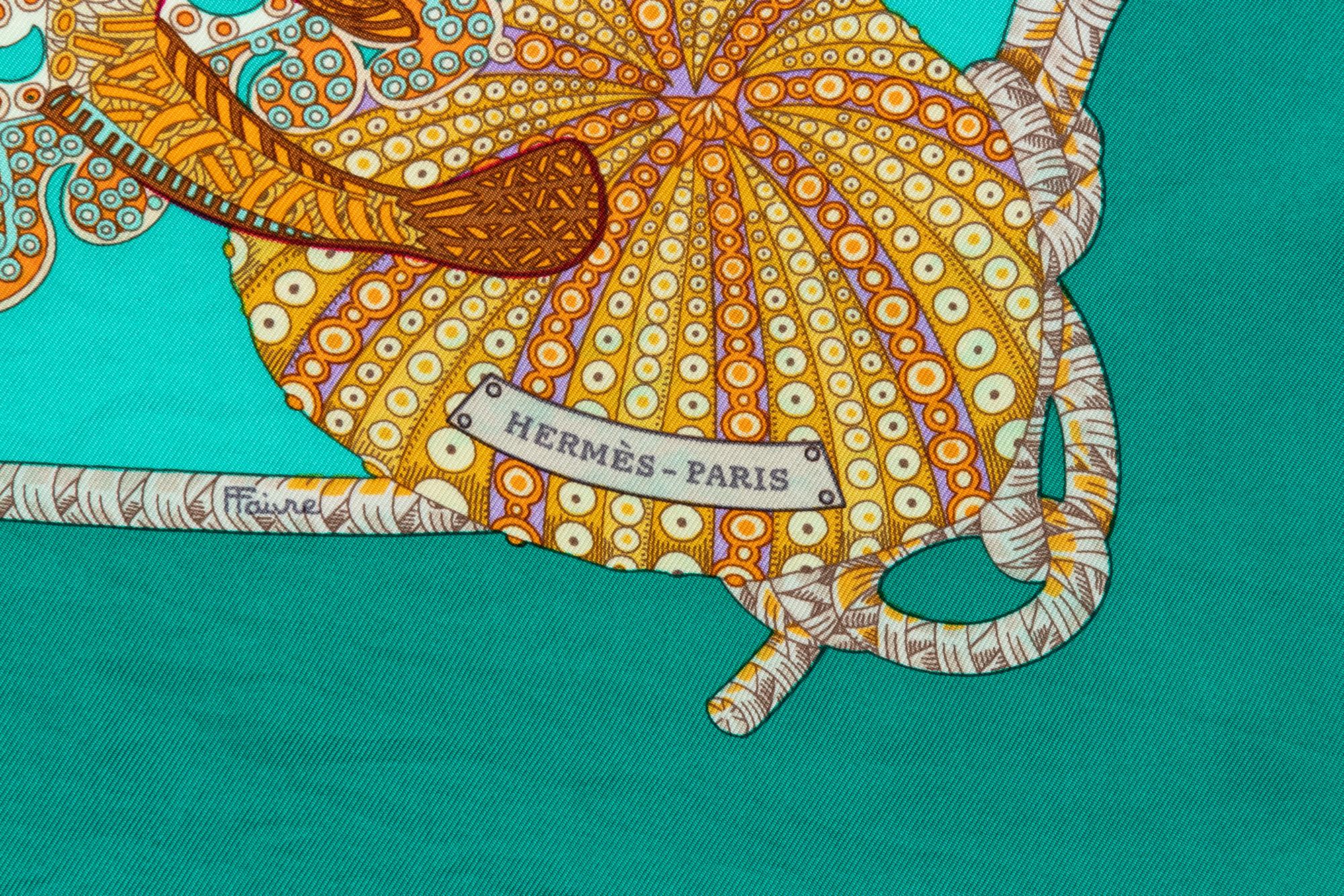 Two Hermès 90cm Silk Scarf, Carré