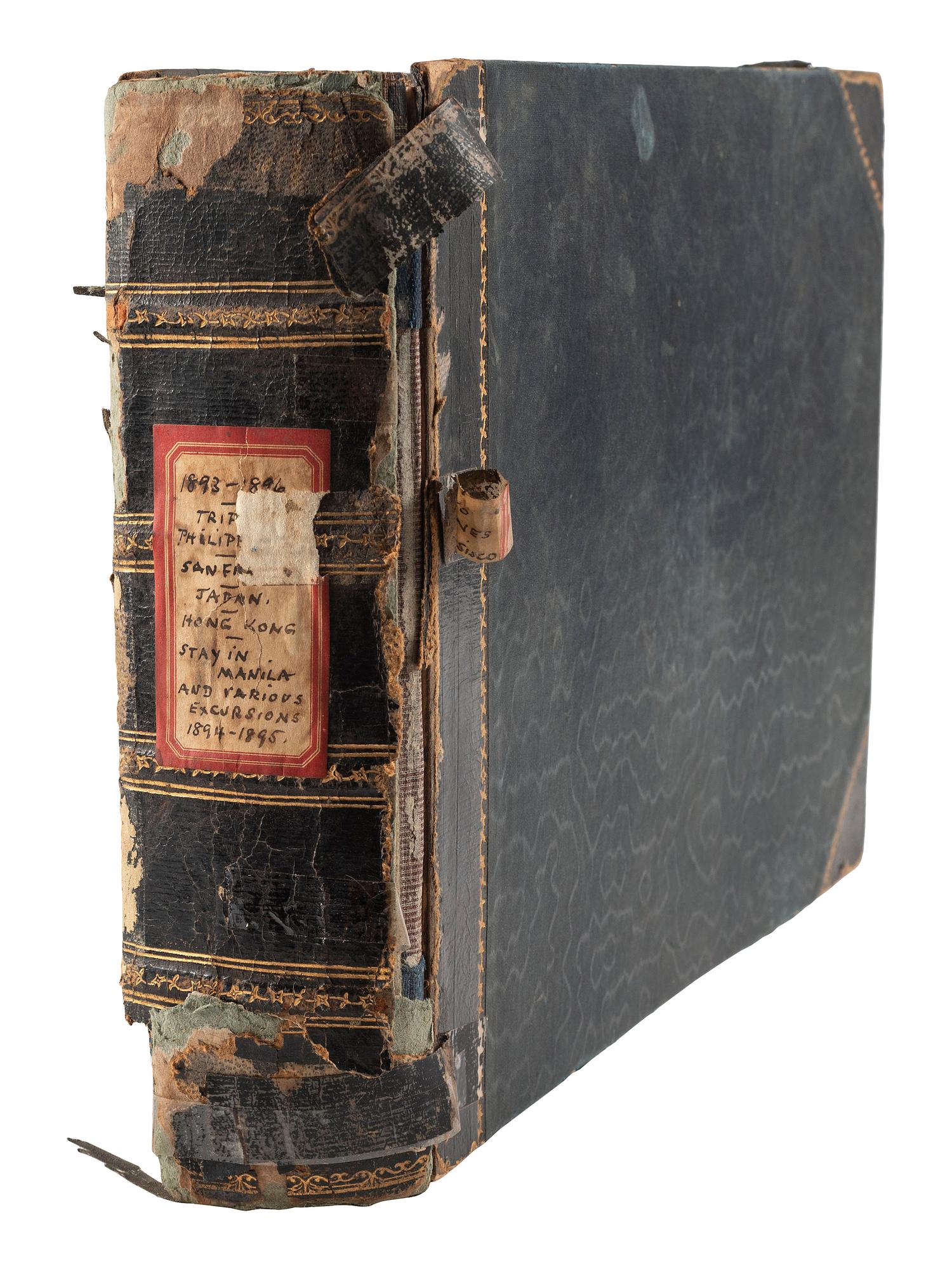 [EARLY PHOTOGRAPHY]. 3 albums documenting international travel. Ca 1892-1898.