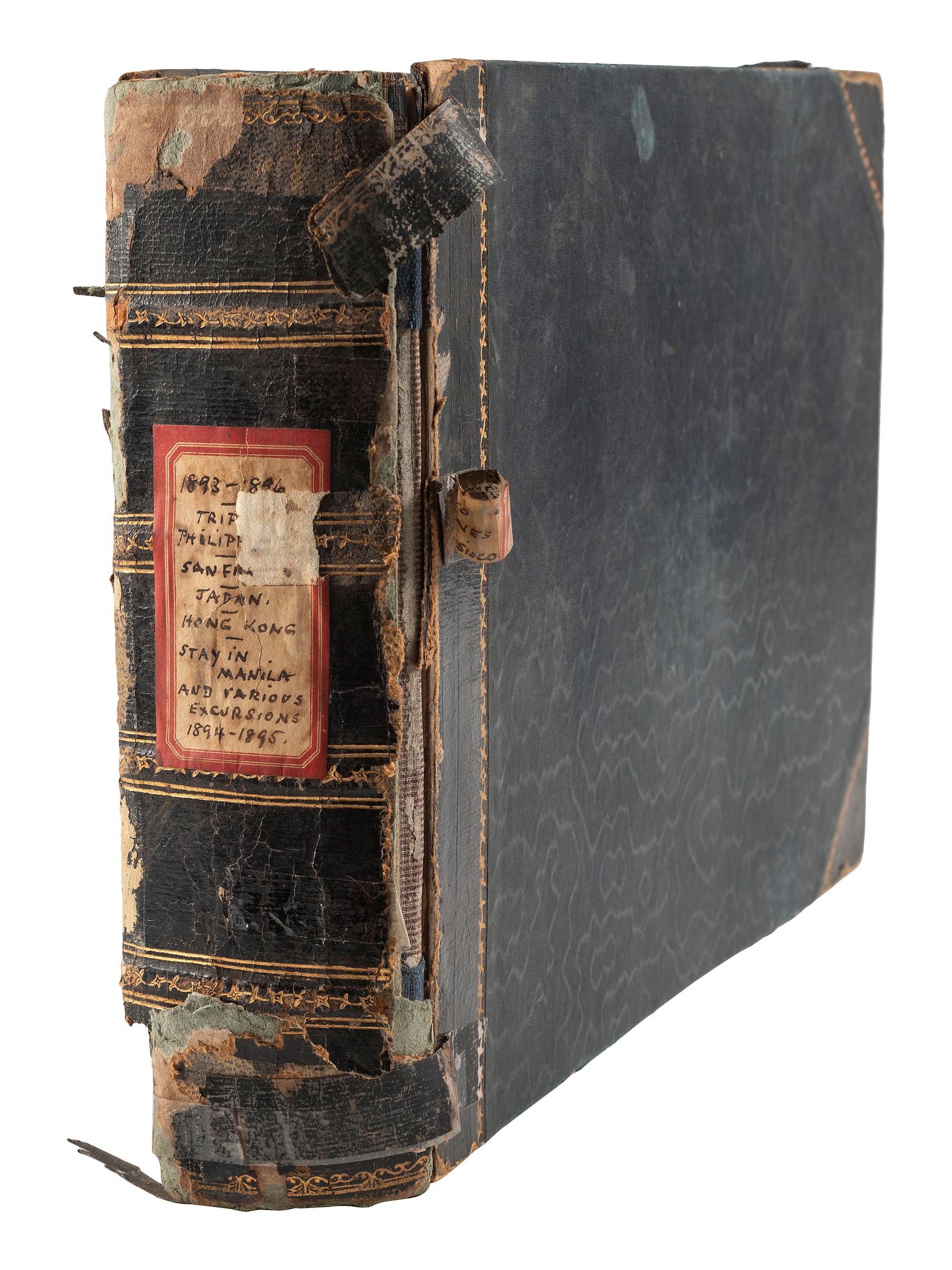 [EARLY PHOTOGRAPHY]. 3 albums documenting international travel. Ca 1892-1898.