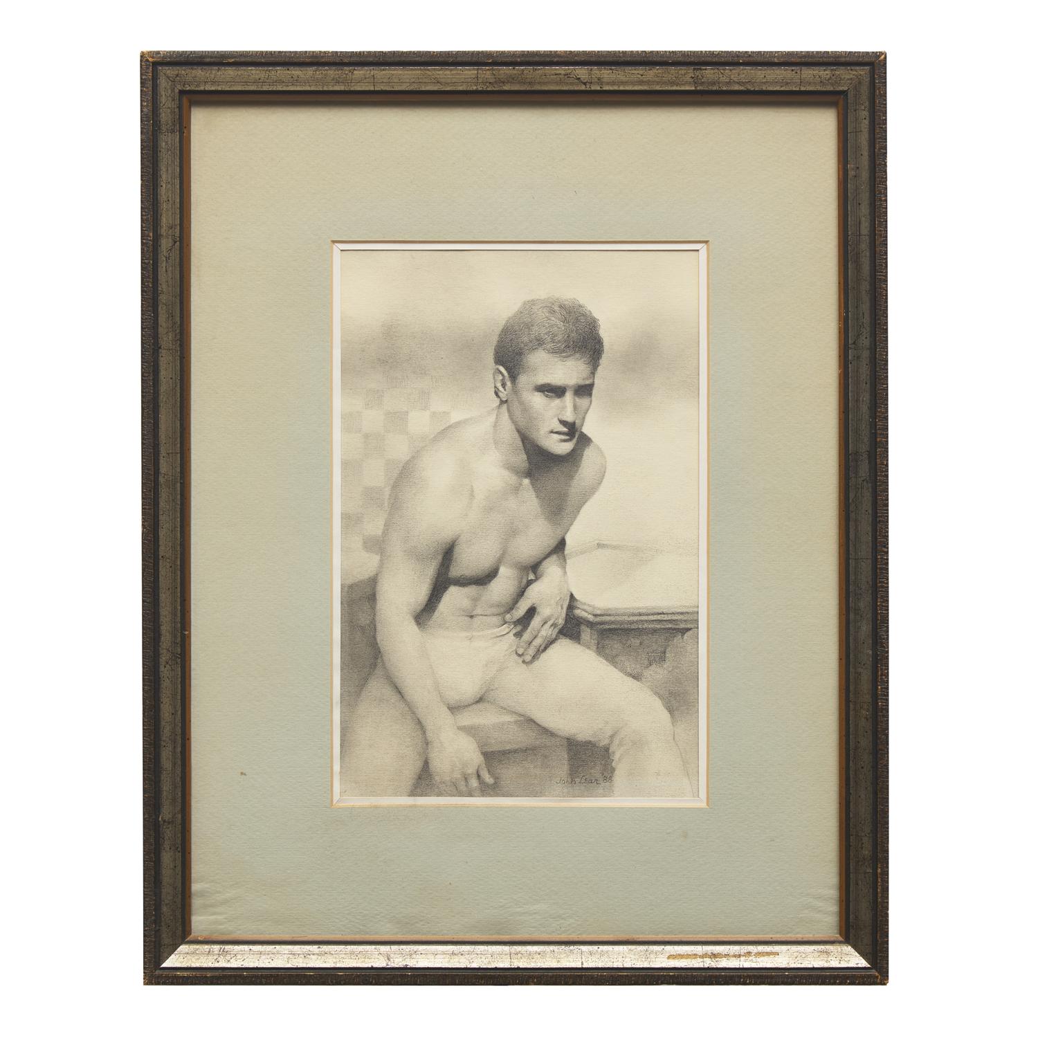 John B. Lear (American, 1910-2008) — Drawing of J.Z. , 1988