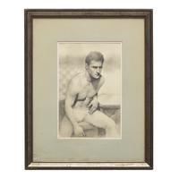 John B. Lear (American, 1910-2008) — Drawing of J.Z. , 1988