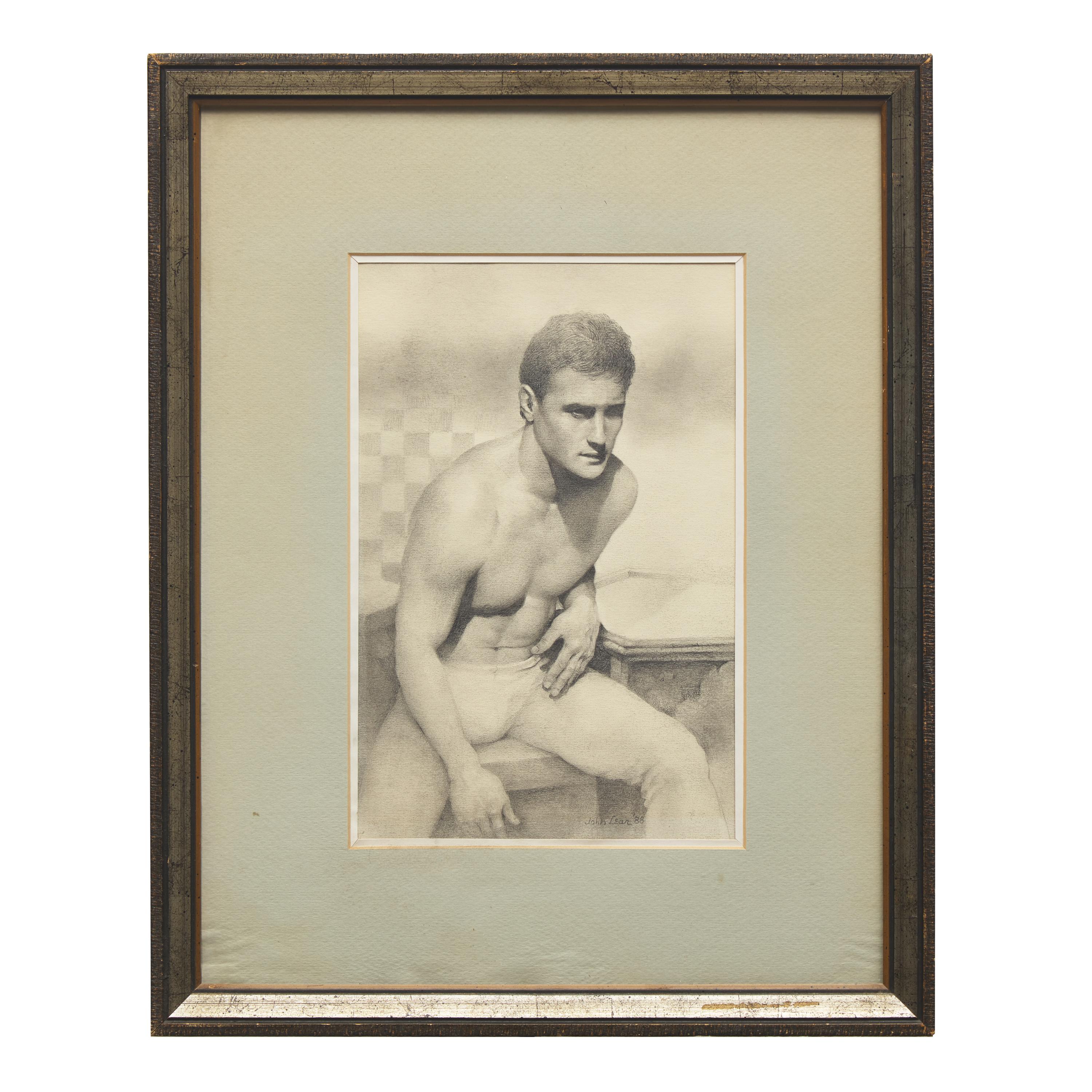 John B. Lear (American, 1910-2008) — Drawing of J.Z. , 1988
