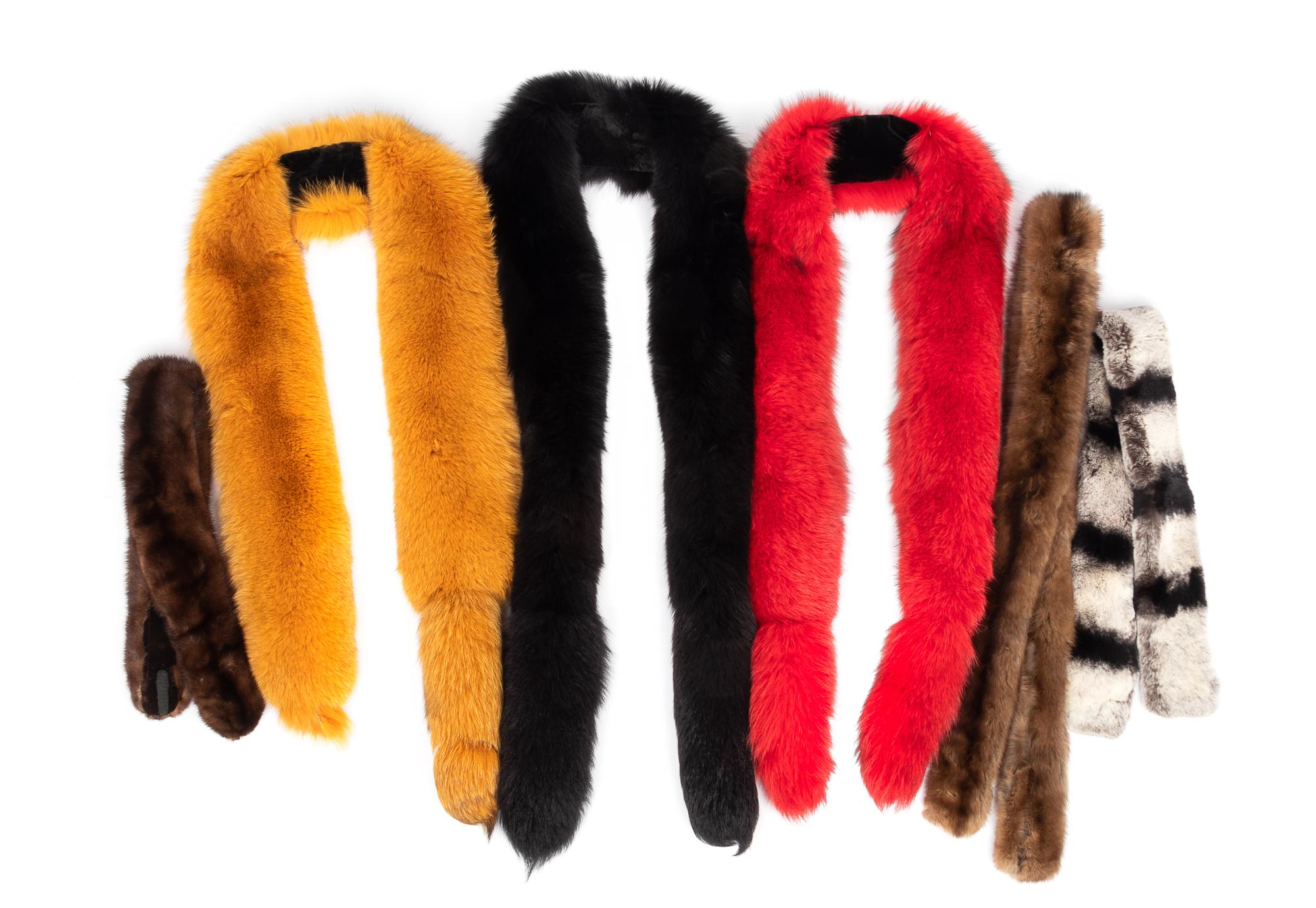 Collection of Fifteen Fur Accessories, 1970-90s