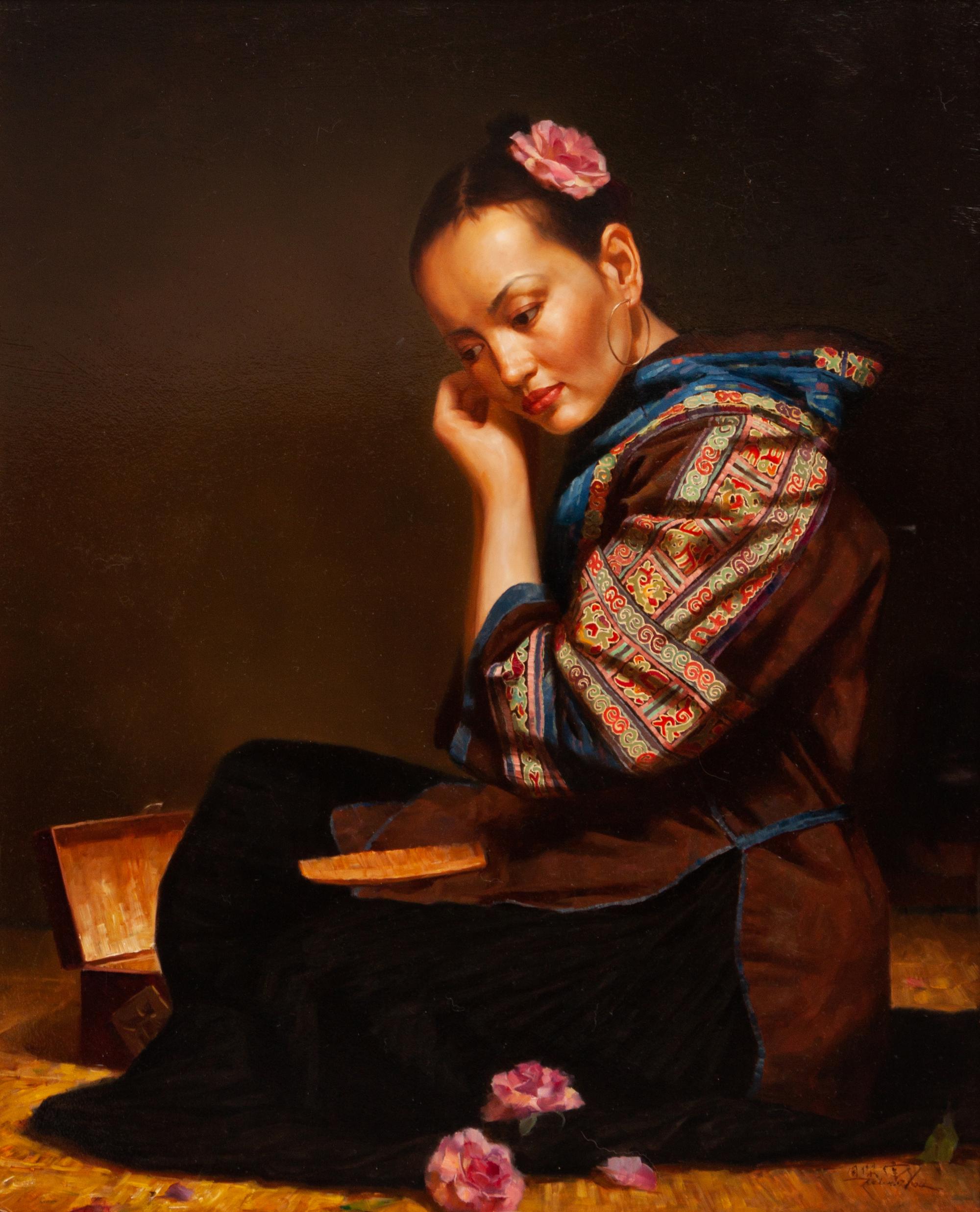 Wearing the Earrings