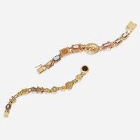 A Set of Two Slider Charm Bracelets