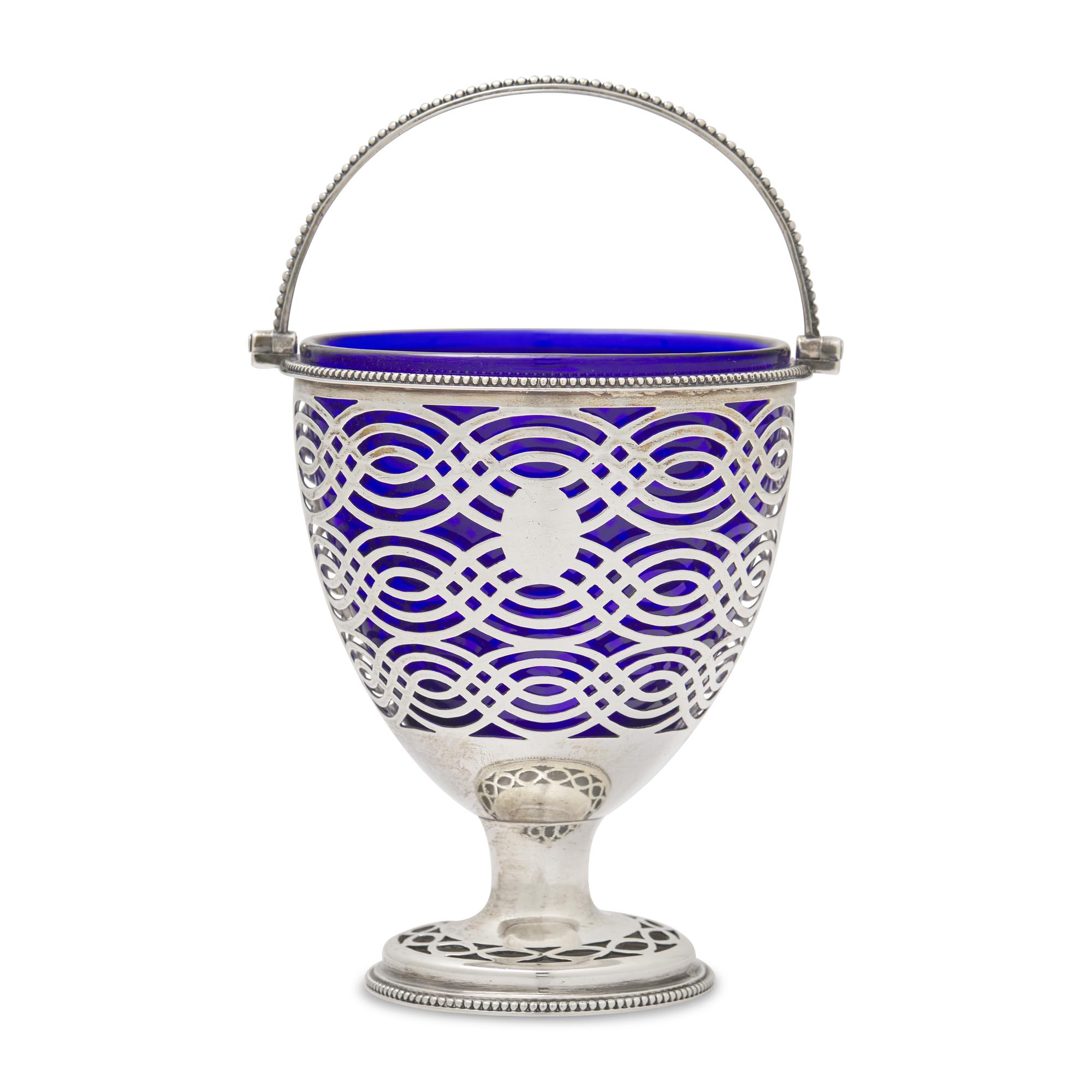 A George III Pierced Silver Sugar Basket