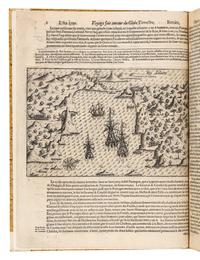 NOORT, Olivier van (1568-1611). Description du Penible Voyage... Amsterdam, 1610. Second edition, JOHN LANDWEHR'S COPY.
