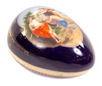 A Royal Vienna Egg Form Box