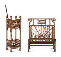 A 'Stick and Ball' Umbrella Stand and Magazine Rack