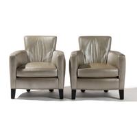 Christian Liaigre (French, 1943-2020) — Pair of Upholstered Library Chairs