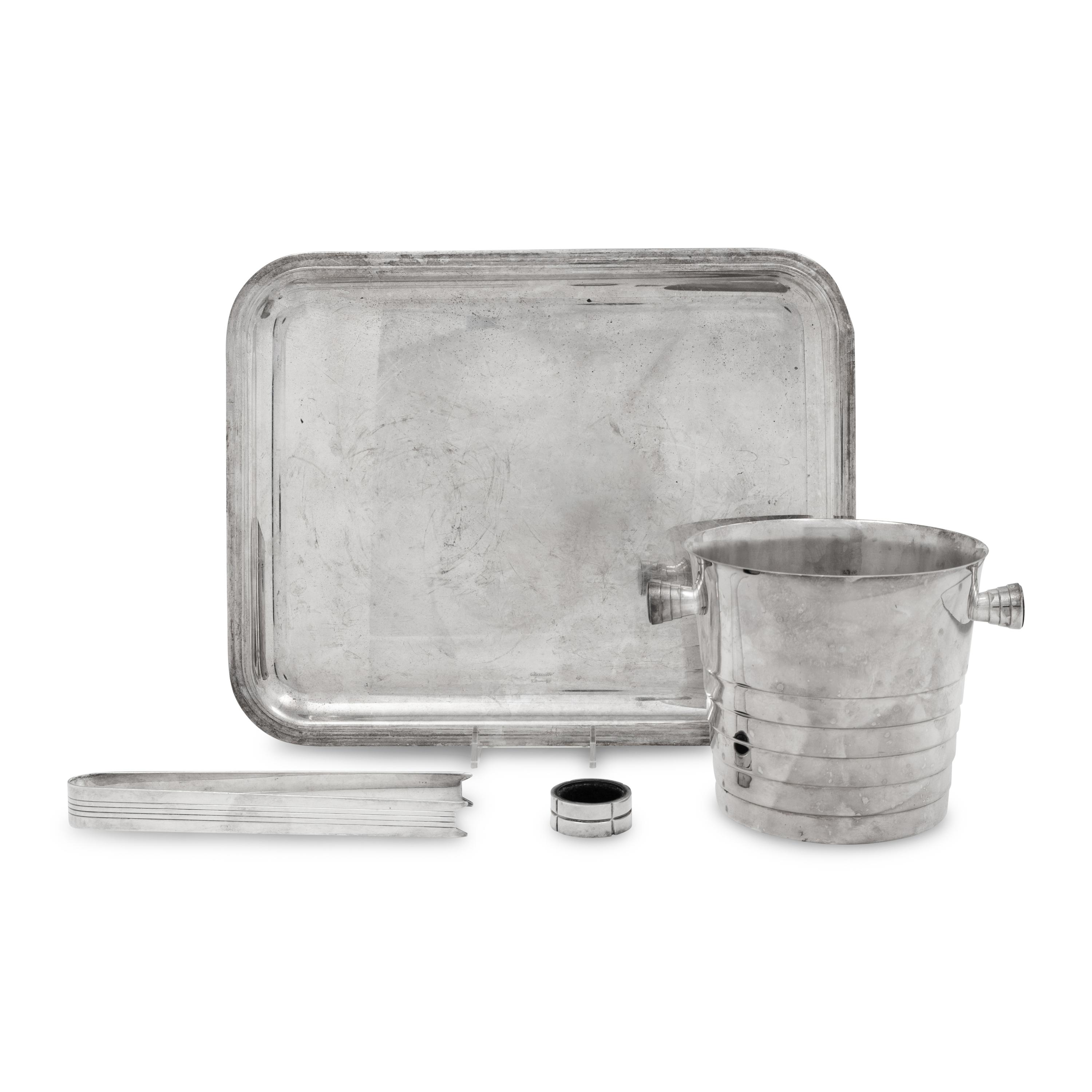 A Group of Christofle Silver-Plate Table Articles