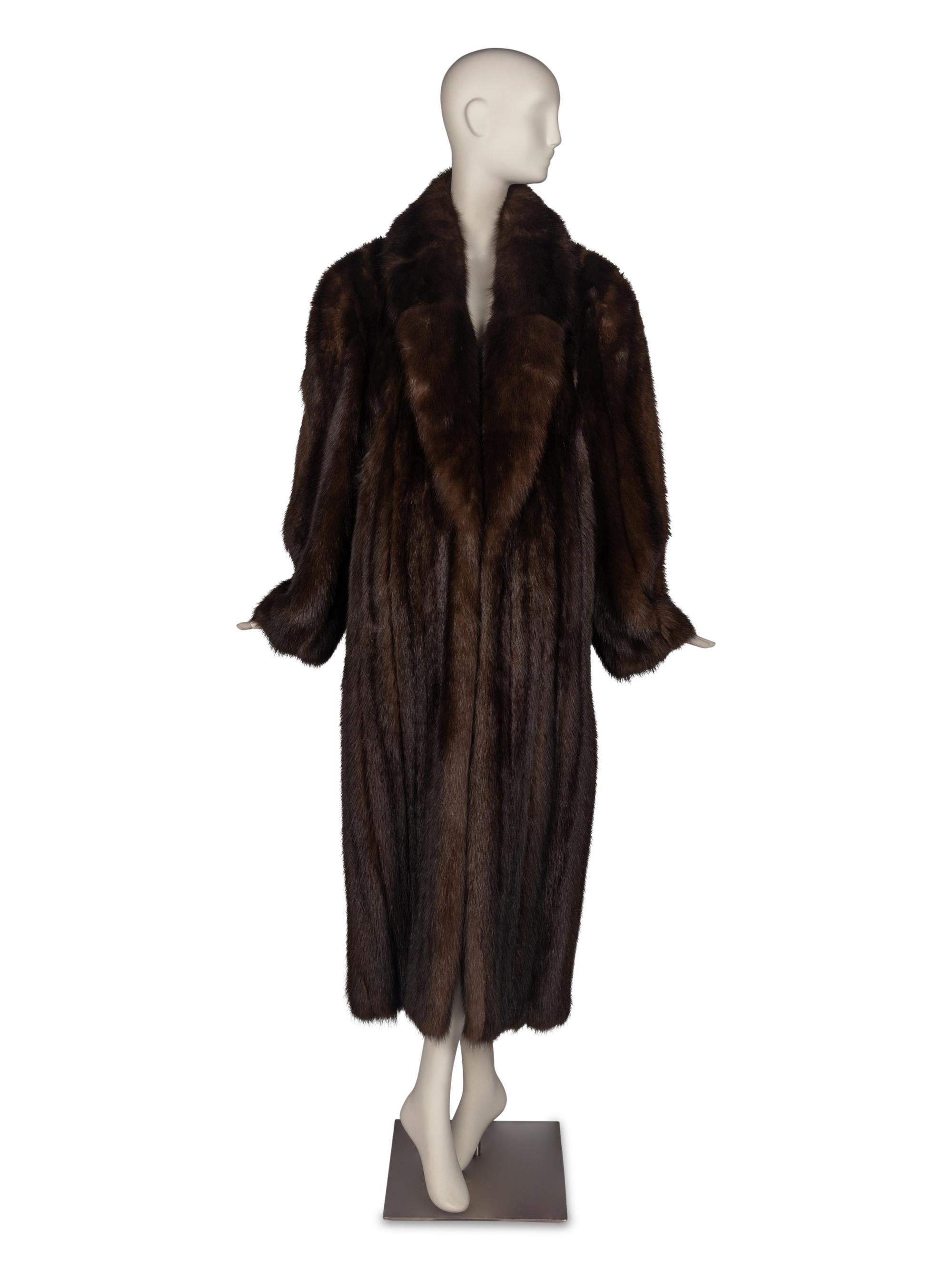 A Galanos Full-Length Sable Coat