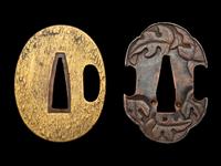 Two Soft Metal Tsuba