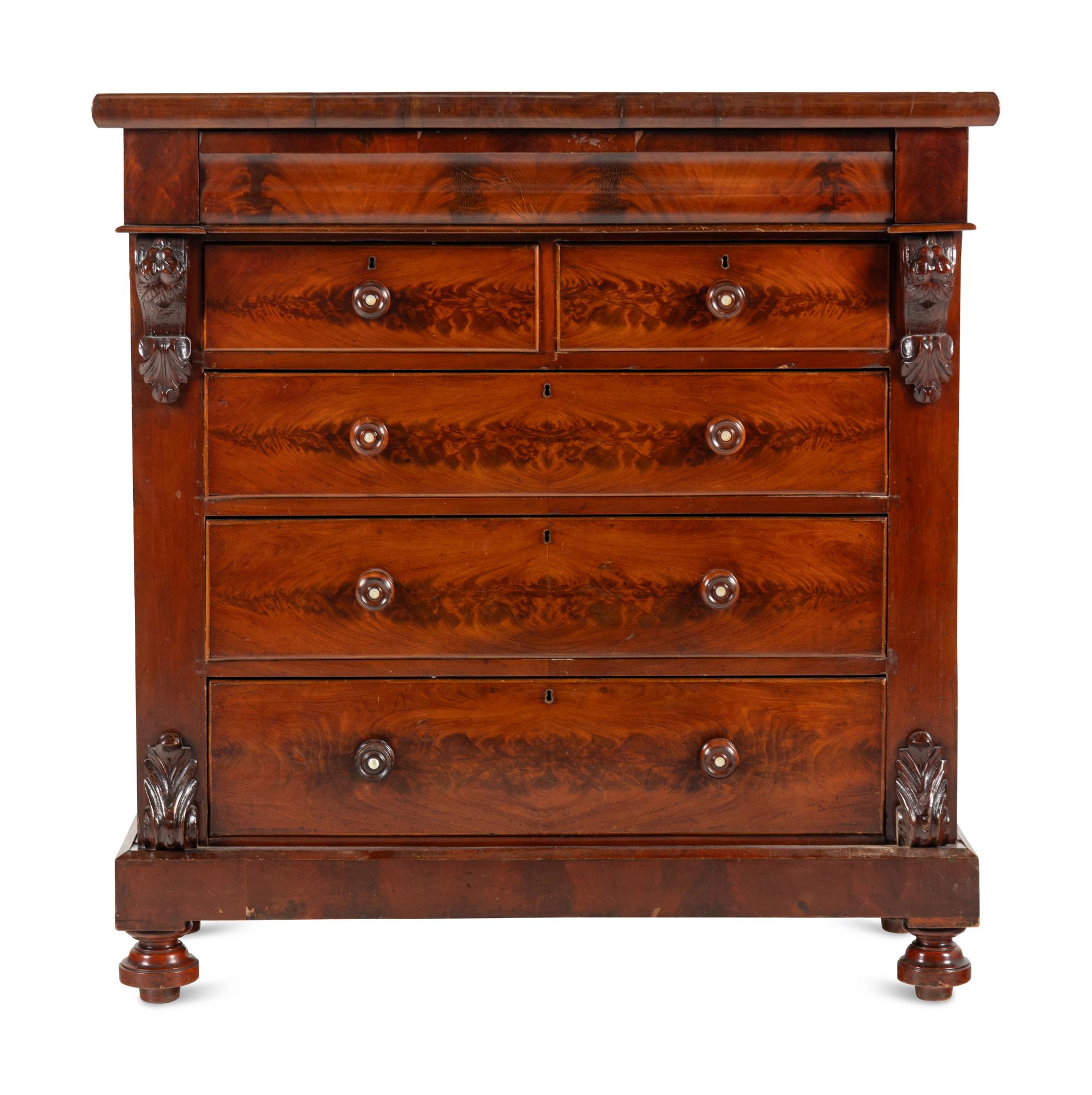 A Classical Mahogany Chest of Drawers