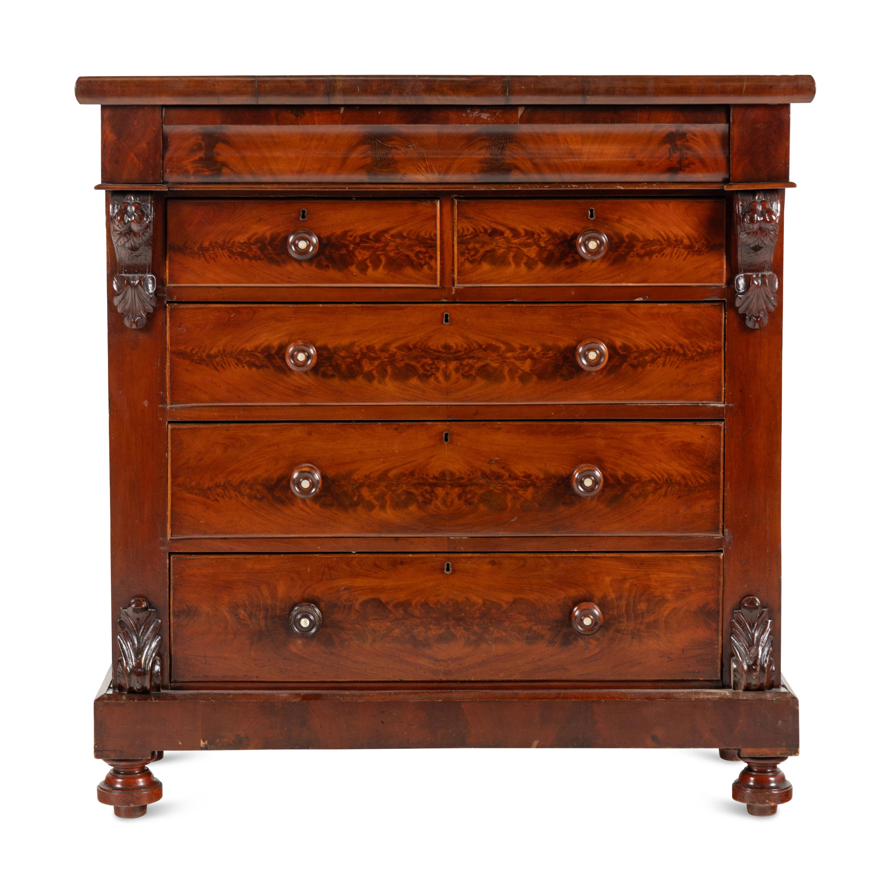 A Classical Mahogany Chest of Drawers