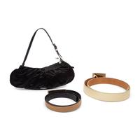 Prada, Satin Handbag & Two Belts
