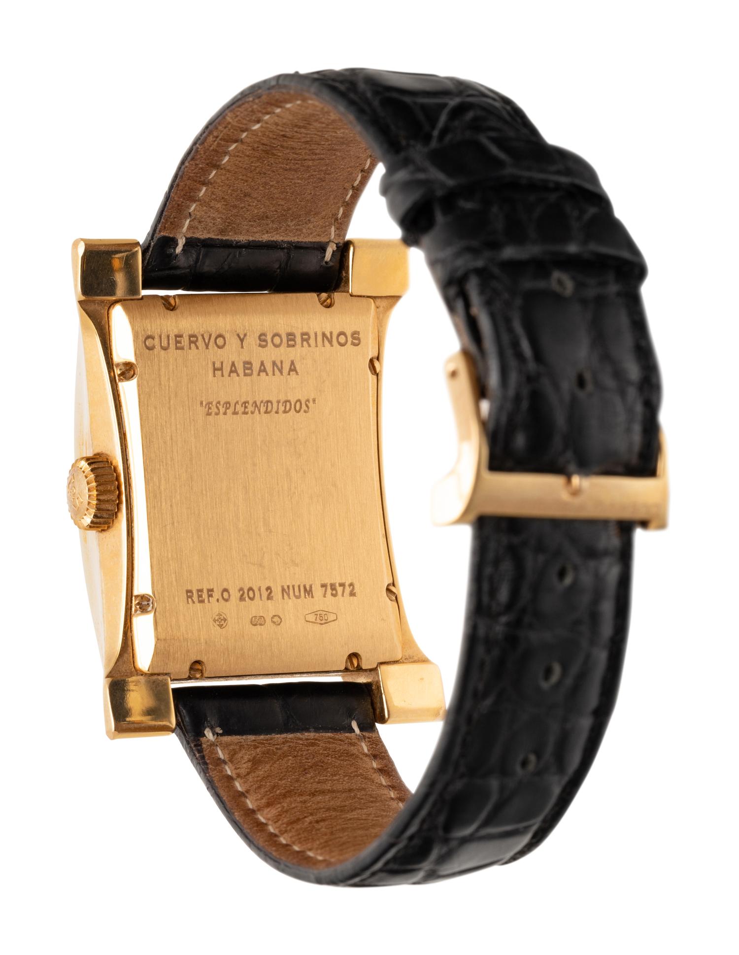 CUERVO Y SOBRINOS, REF. 2012 18K ROSE GOLD 'ESPLENDIDOS' WATCH