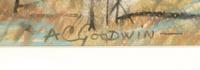 Untitled Landscape (Eastern Mountain Landscape) and Untitled Landscape (Village)