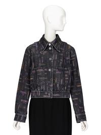 Chanel, Logo-Print Denim Jacket