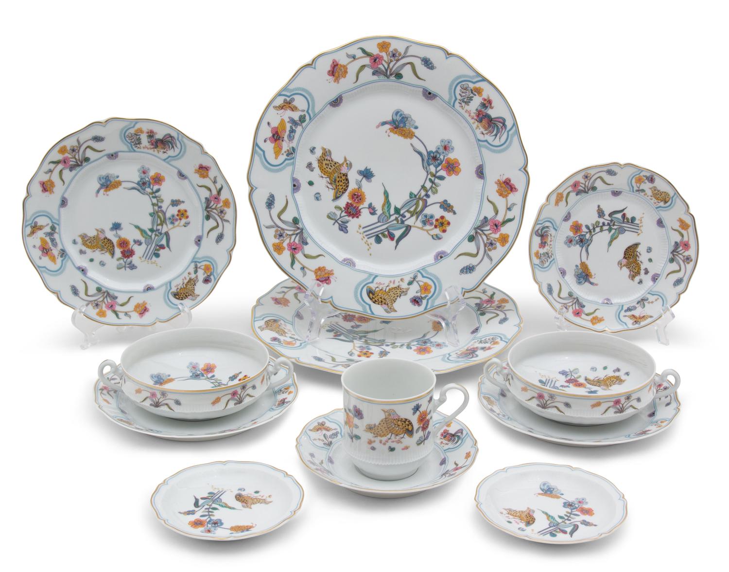 A Haviland Limoges Porcelain Dinner Service for Eight — 20TH CENTURY