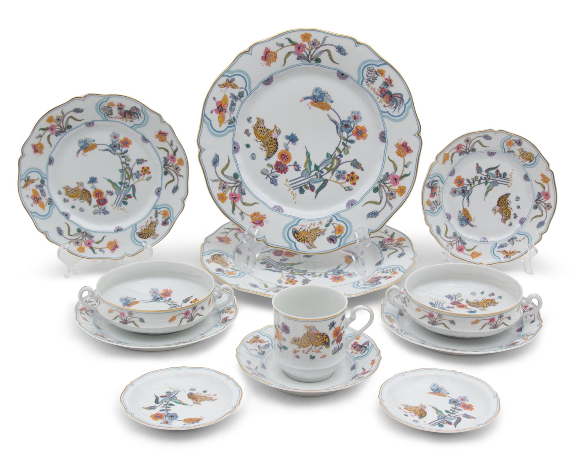 A Haviland Limoges Porcelain Dinner Service for Eight — 20TH CENTURY
