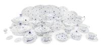 An Assembled Royal Copenhagen Porcelain Dinner and Tea Service Diameter of dinner plates 9 3/4 inches. — 20TH CENTURY