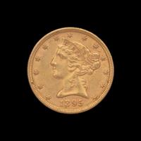A 1895 Liberty Head $5 Gold Coin