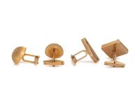 COLLECTION OF YELLOW GOLD CUFFLINKS