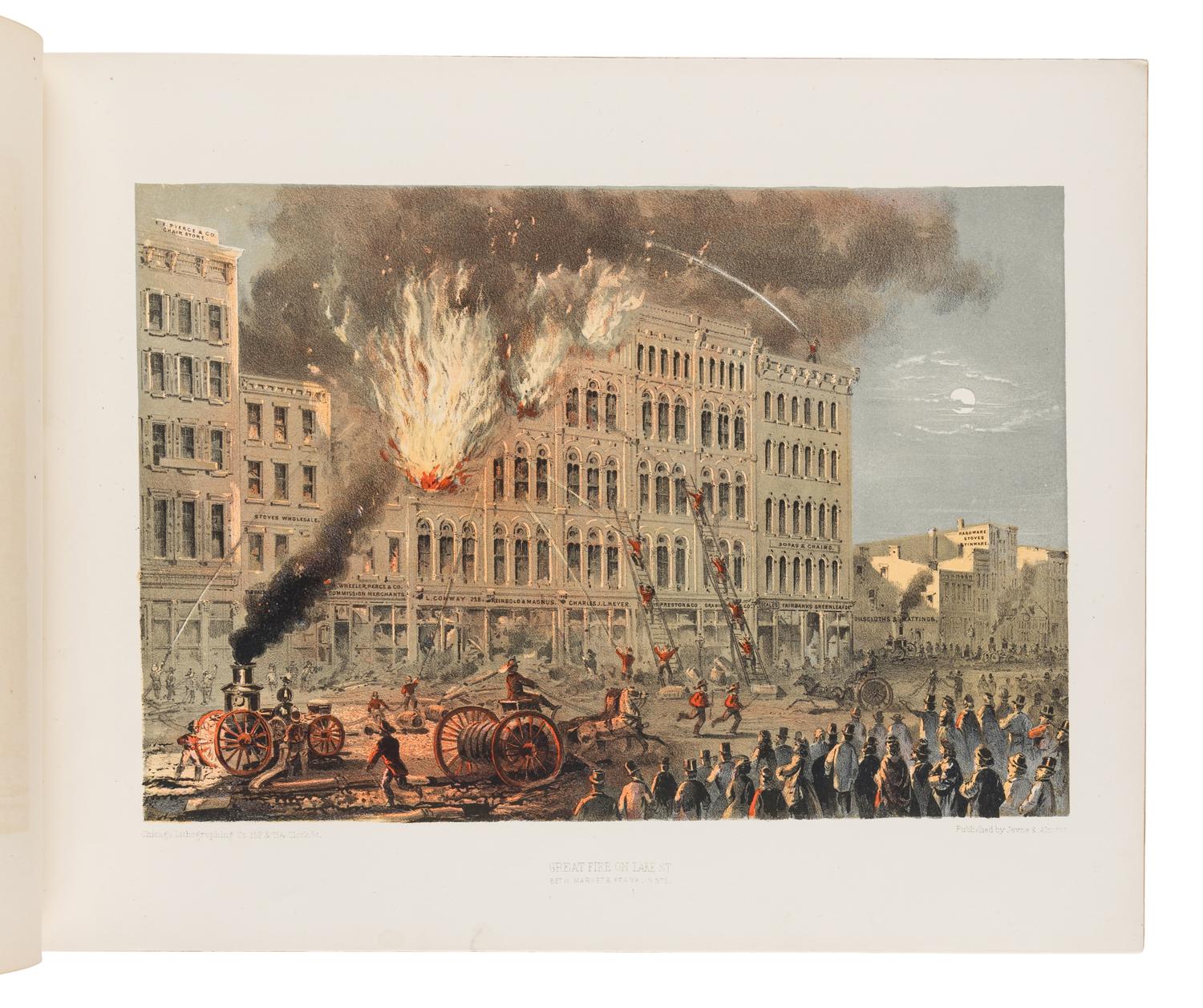 [CHICAGO]. Chicago Illustrated . Literary Descriptions by James W. Sheahan . Chicago: Jevne & Almini, January 1866-January 1867.