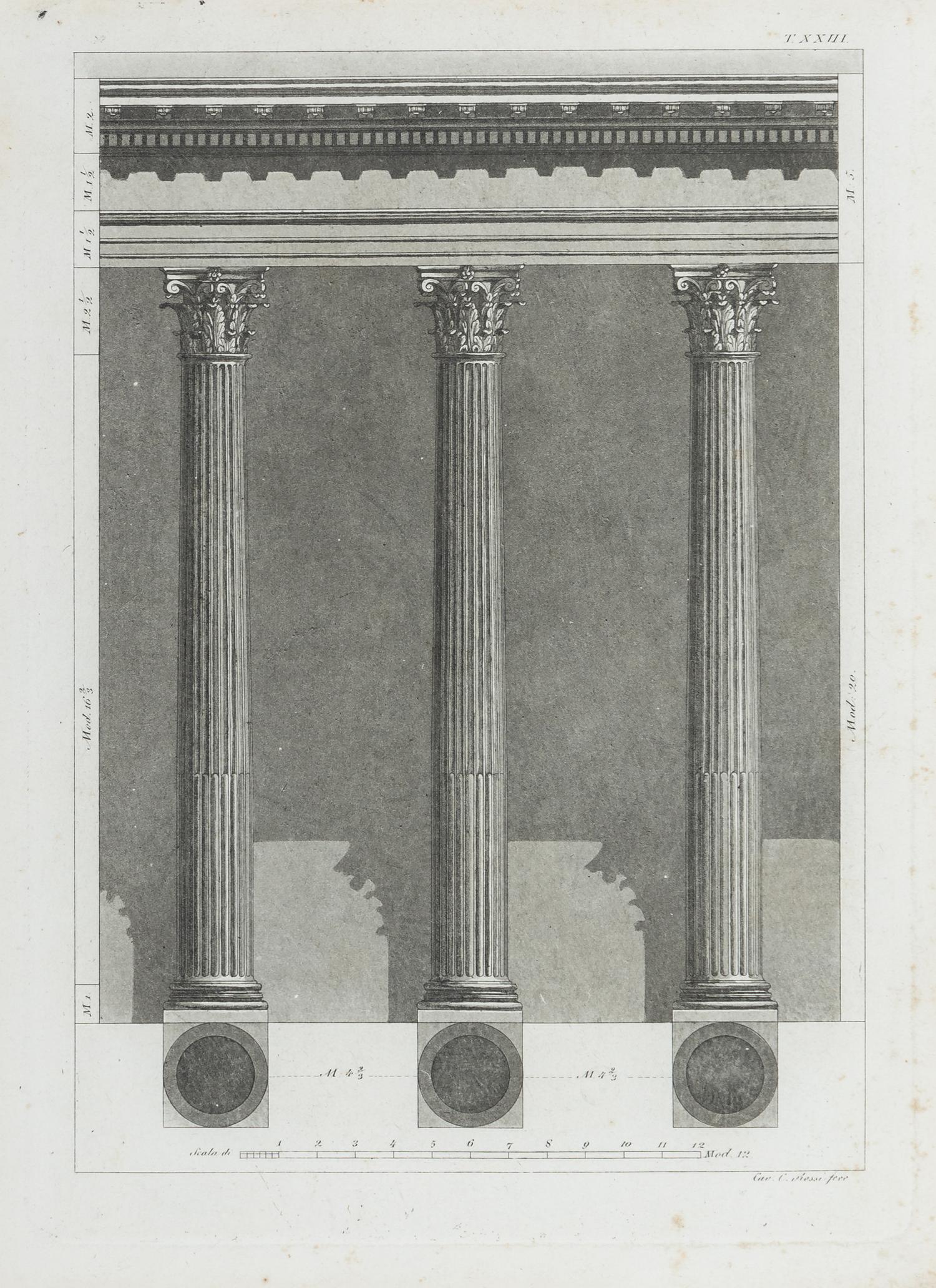 Five Continental Colored Engravings