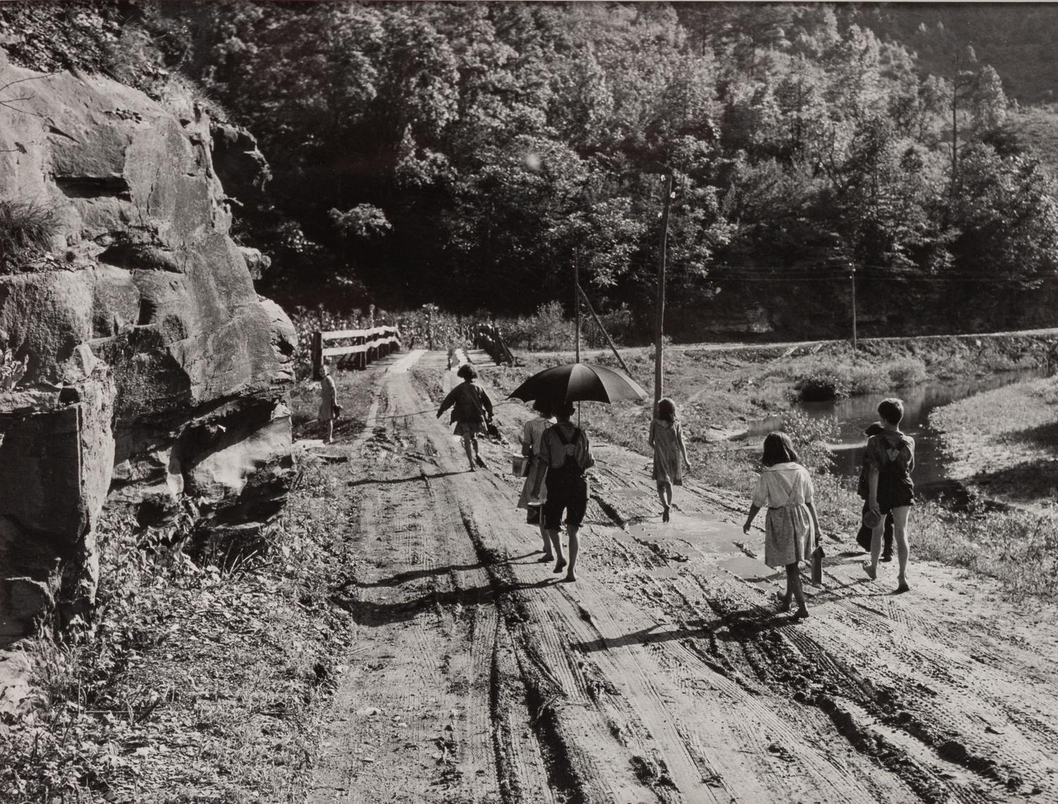 A group of five photographs ( Parishoners Peeling Tomatoes, Bardstown, KY, 1940; Breathitt County, KY, 1940; Radford, VA Farm, 1941; Riner, VA , 1941; Cattle Guard, 1941)