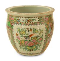 A Chinese Rose Medallion Porcelain Jardiniere