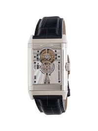 JAEGER-LECOULTRE, PLATINUM 'REVERSO NUMBER TWO' TOURBILLON WATCH