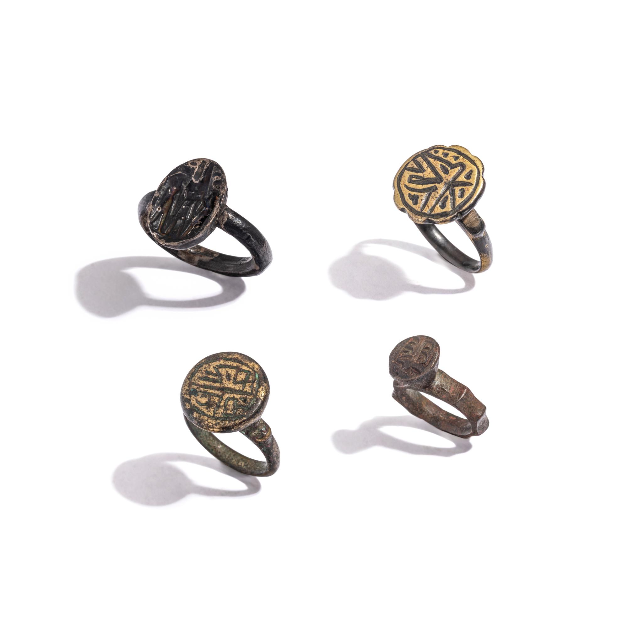 Four Ancient Silver Finger Rings