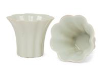 Four Blanc-de-Chine Porcelain Wine Cups