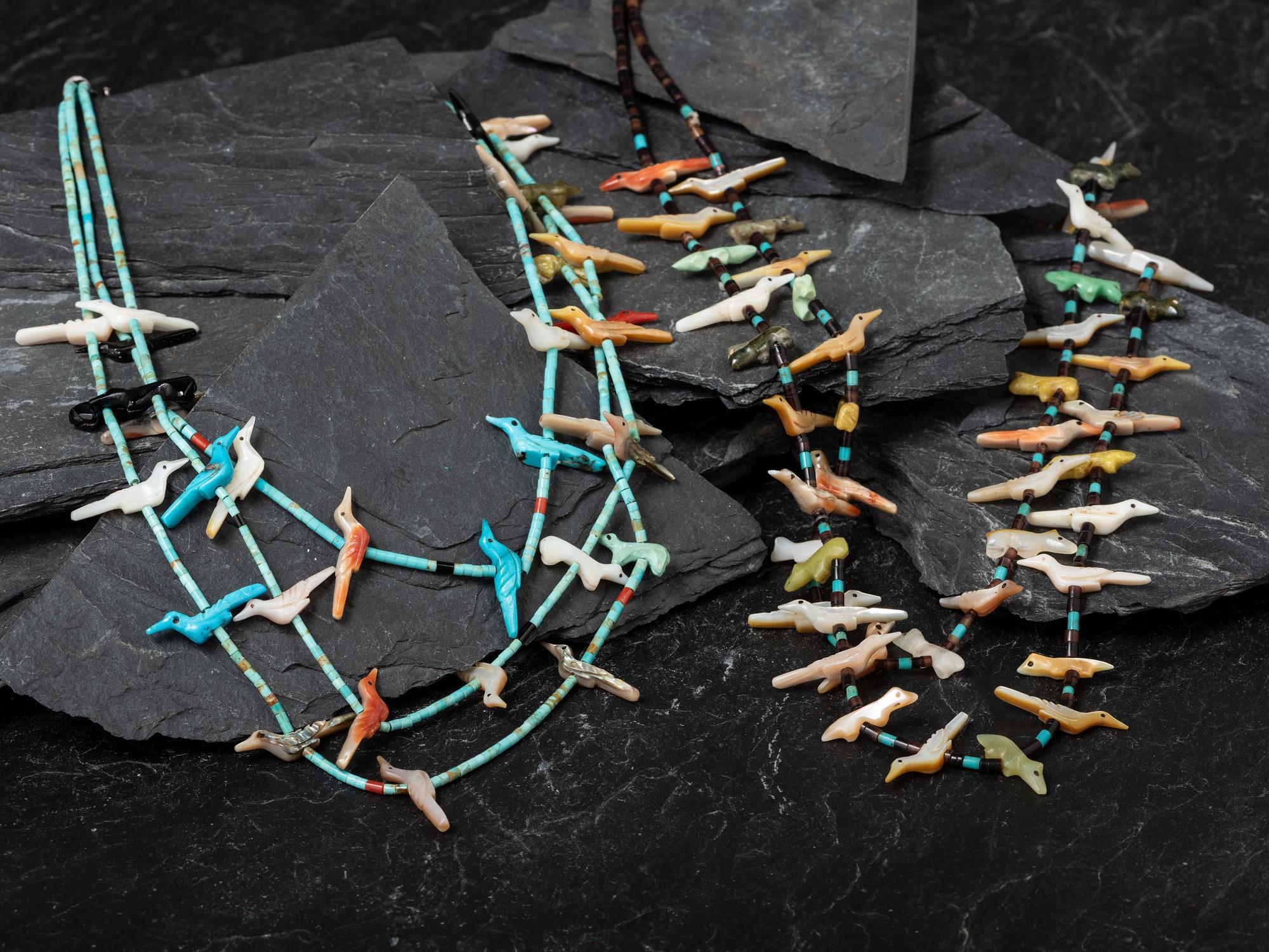 Pair of Zuni Fetish Necklaces
