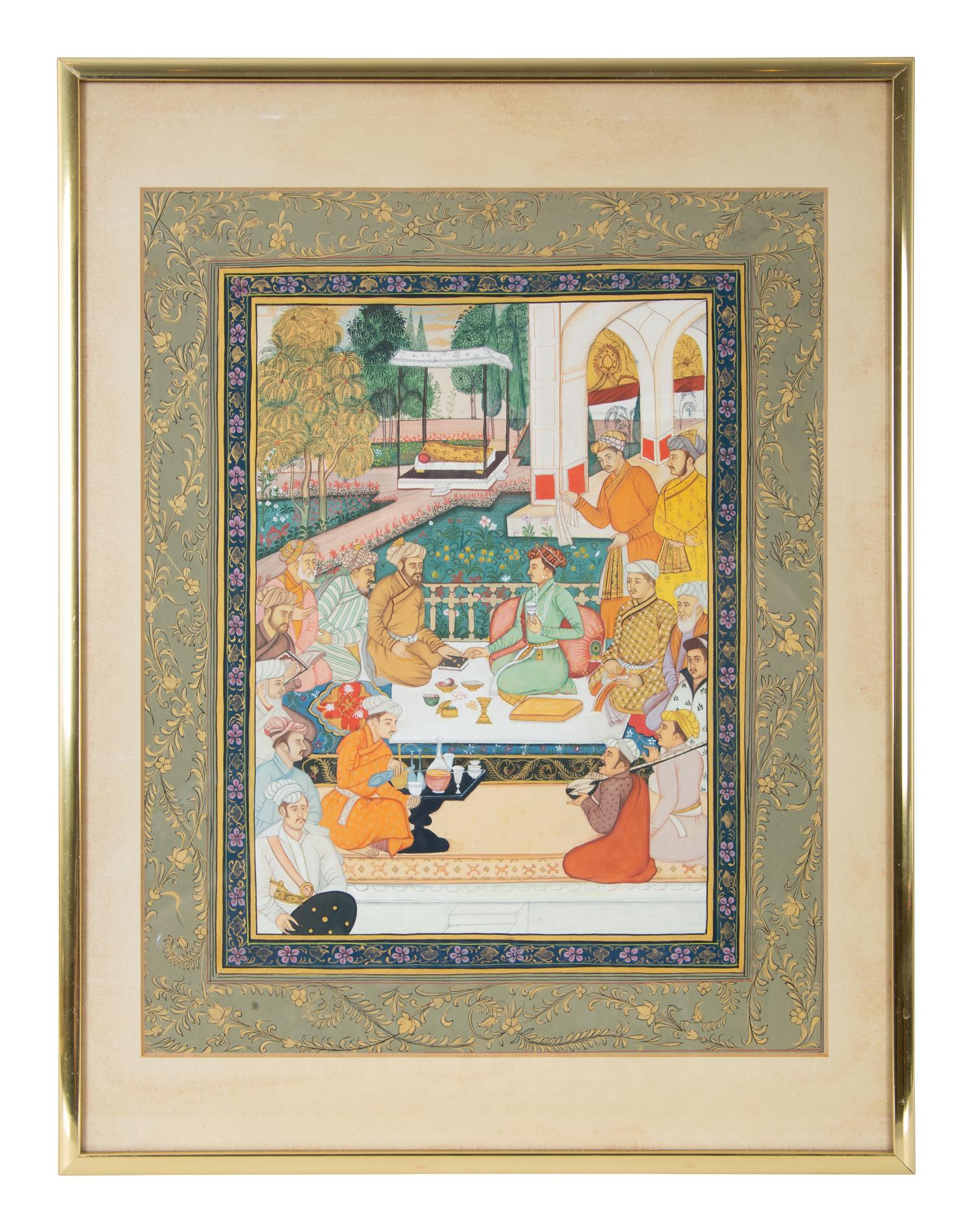 A Group of Four Indian Court Paintings — 20TH CENTURY