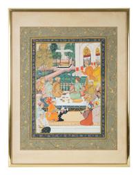 A Group of Four Indian Court Paintings — 20TH CENTURY