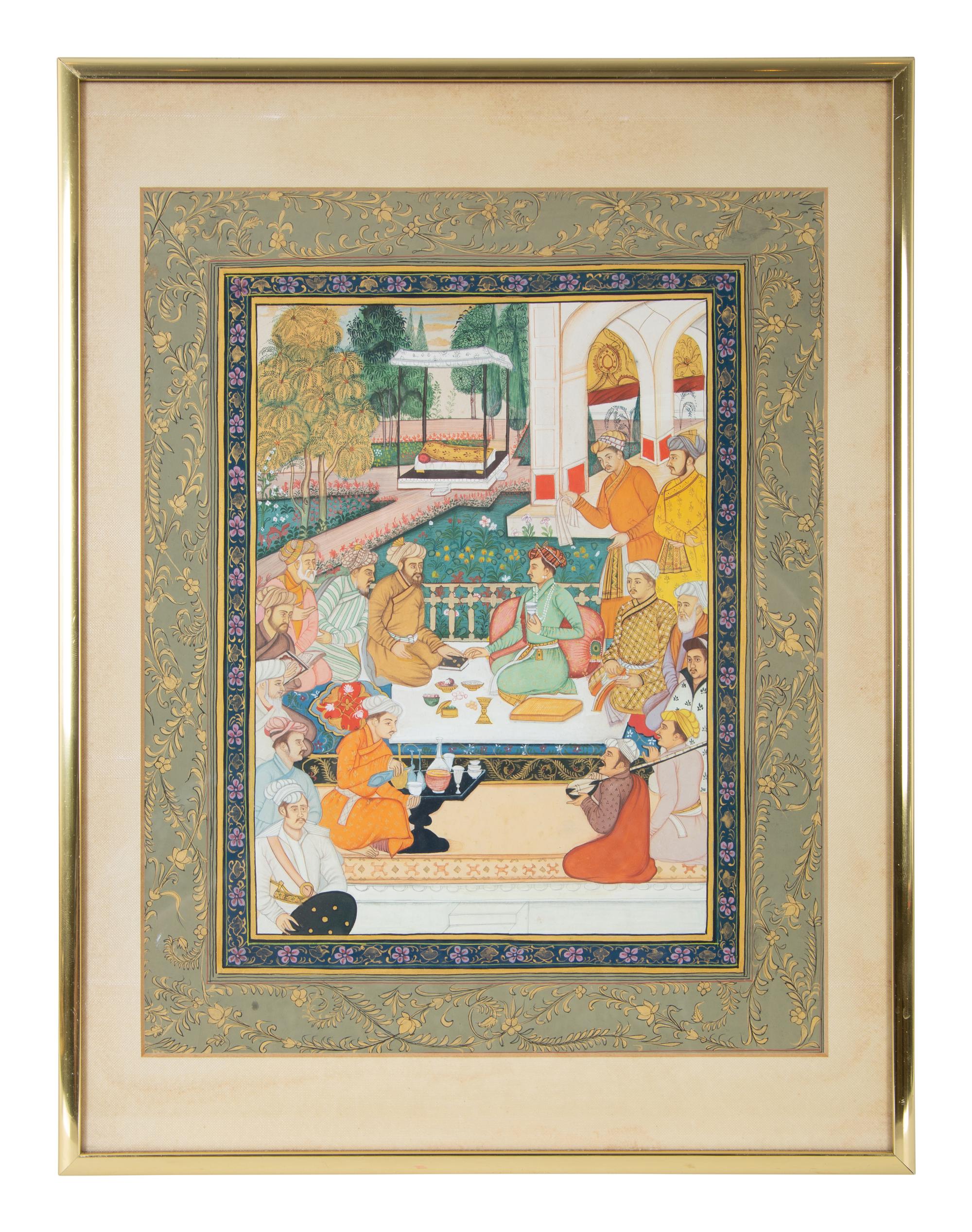 A Group of Four Indian Court Paintings — 20TH CENTURY