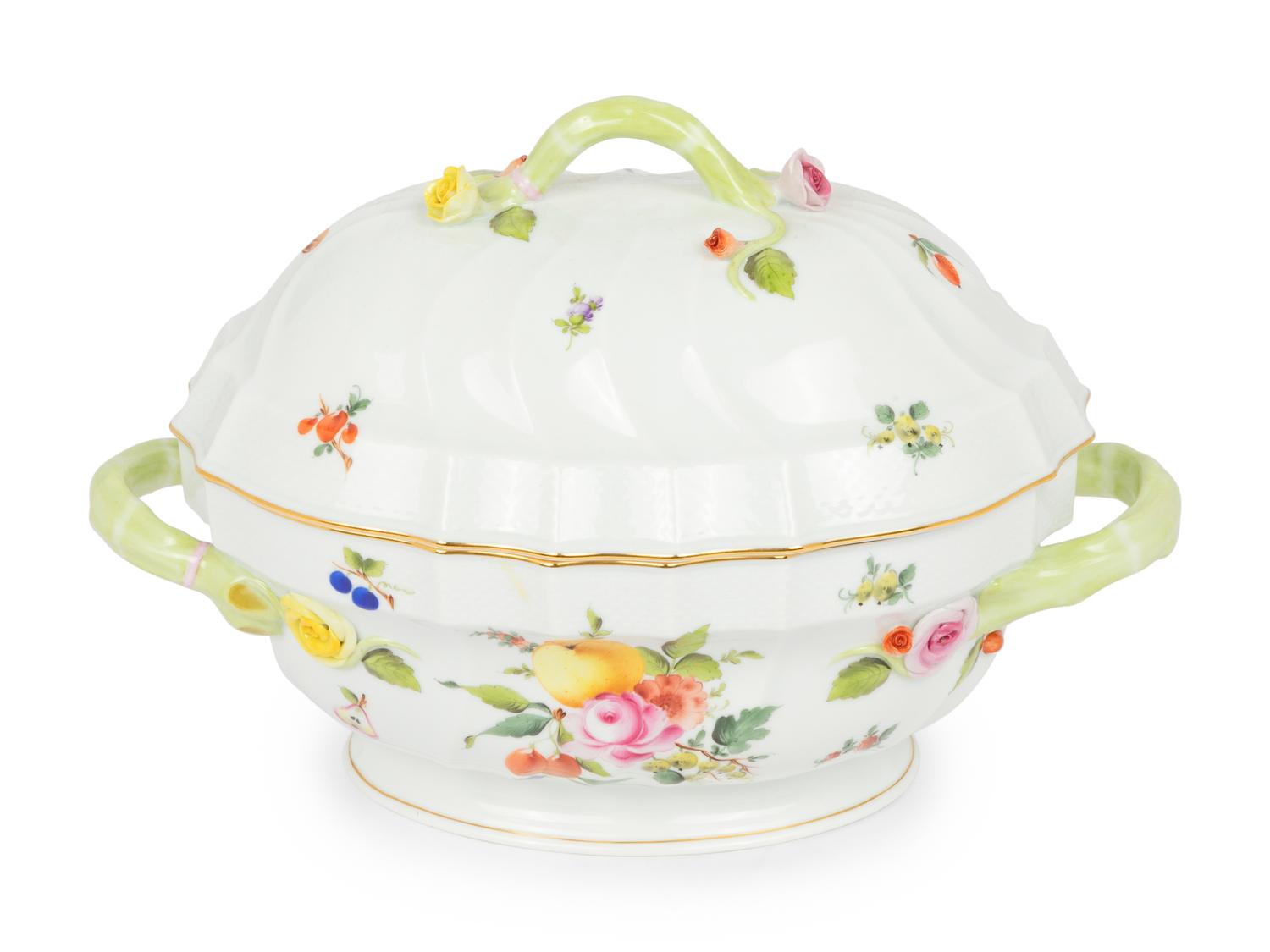 A Herend Porcelain Tureen