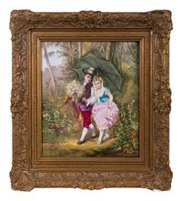 A Continental Porcelain Plaque