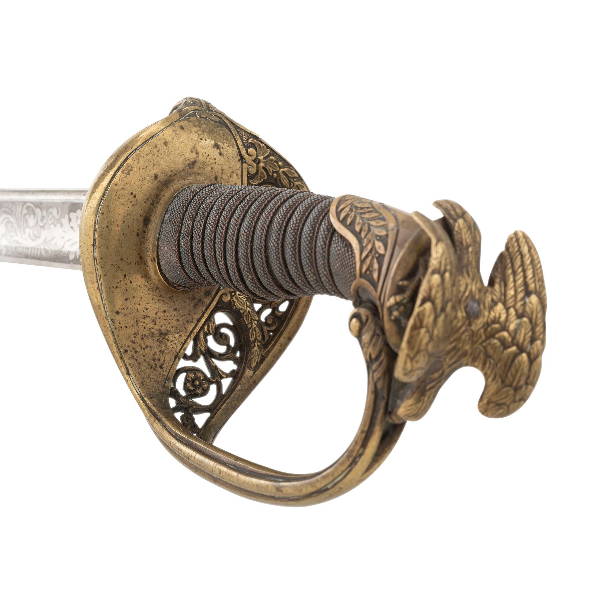 Eagle Pommel Non-Regulation Imported US Model 1850 Foot Officers Sword