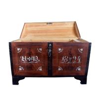 A Painted Trunk 54.5" W x 24.5" D x 36.5" H — Europe, Circa 1894
