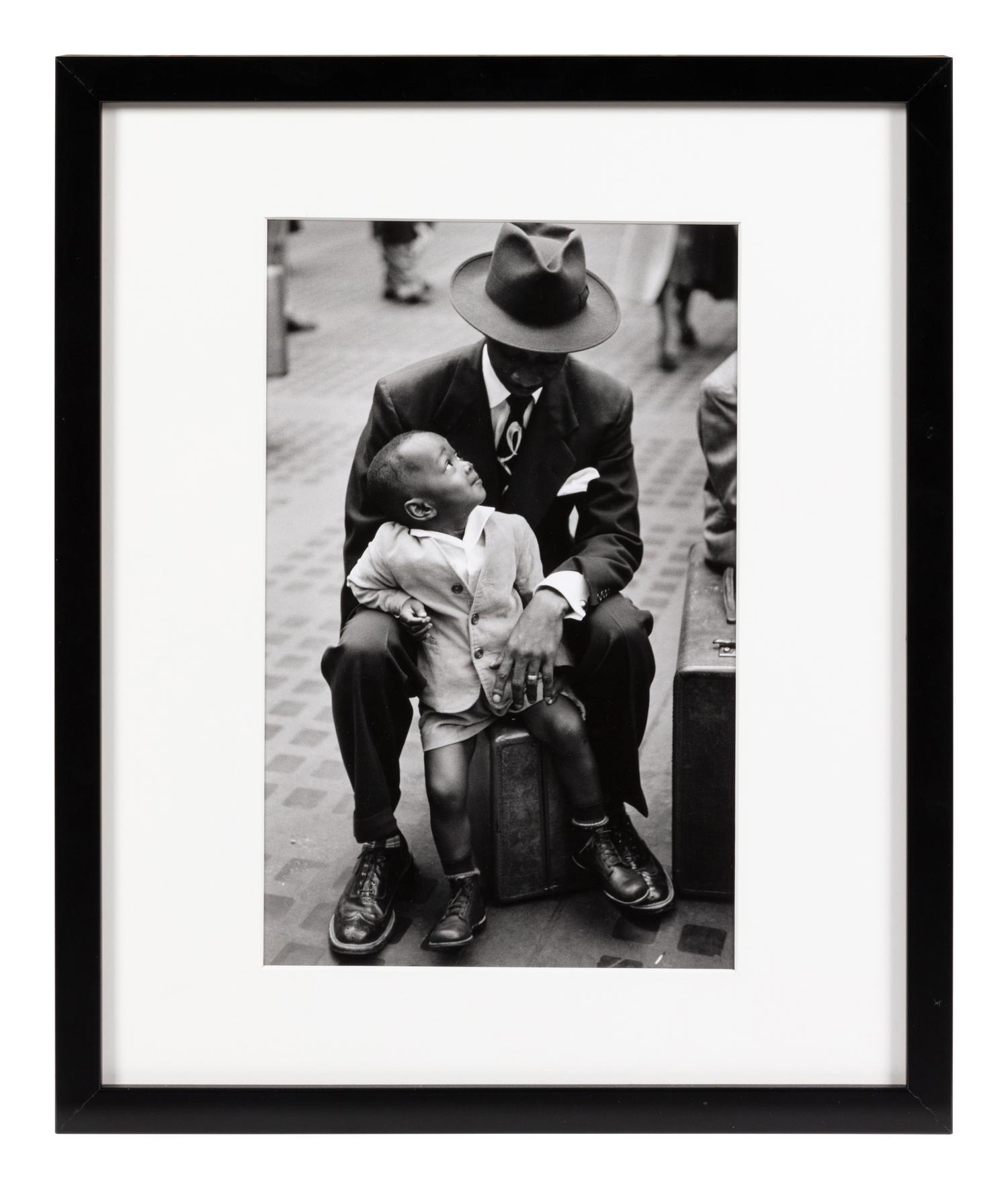 Ruth Orkin (1921-1985) Father and Son, Penn Station, 1948